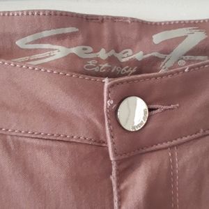 High Rise Skinny Pink Seven Jeans